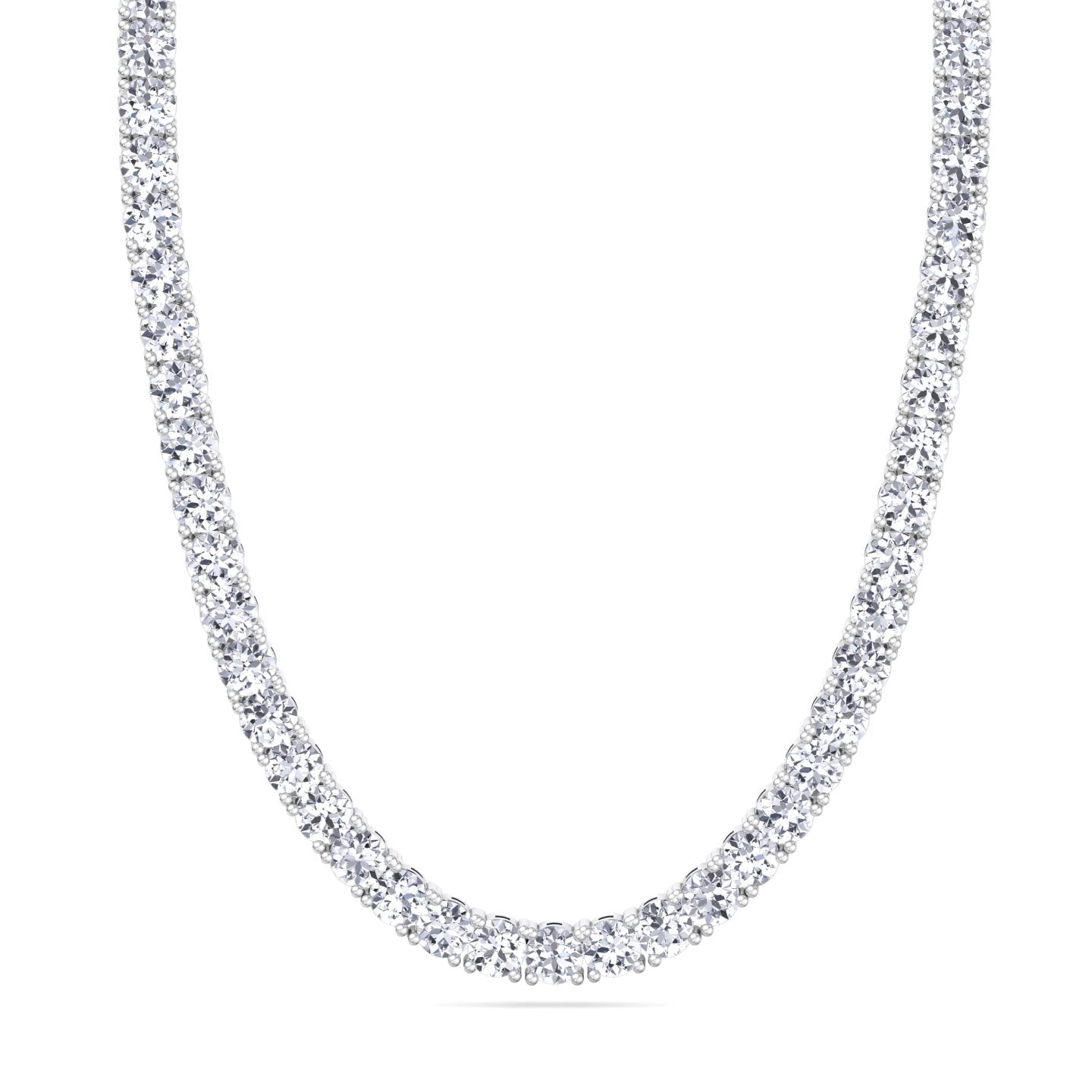 60 Carat Rounded Bezel Solitaire Diamond Necklace - Marmalade